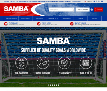 Samba Sports aluminium posts