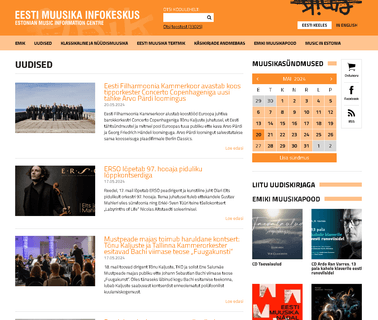 Estonian Music Information Centre largest musical