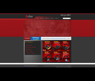 G Star Industrial headphones desktop