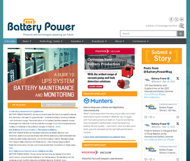 Battery Power Magazine and Conf remote conference