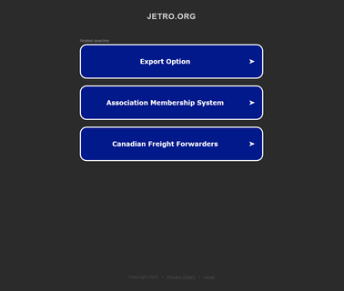 Jetro-Japan External Trade Organization bulk business