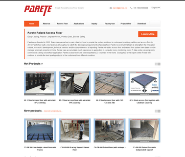 Guangzhou Parete Building Material aluminum raised