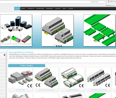Gaurang Electronics Industries din rail plastic enclosure