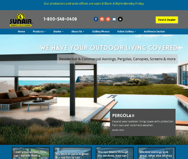Sunair Awnings & Screens umbrellas awnings