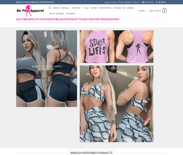 Be Fit Apparel club wear