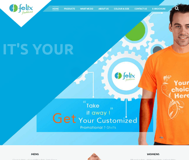Felix Fashions promotional tshirts