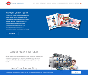 Elecster Oyj, Homepage printing aseptic