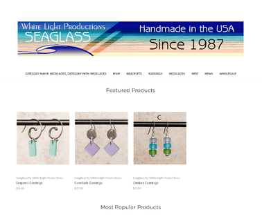 Seaglass by White Light Productions necklace beautiful