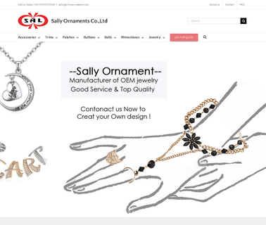 Sally Ornaments jewelry export