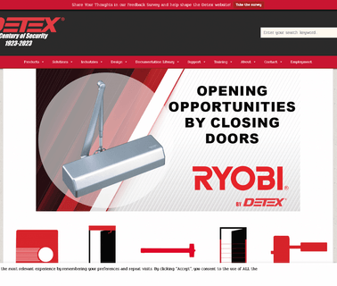 Detex door hardware panic