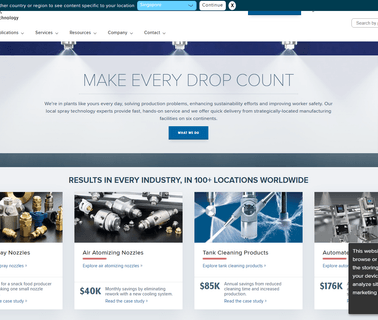 Spraying Systems Co atomizers