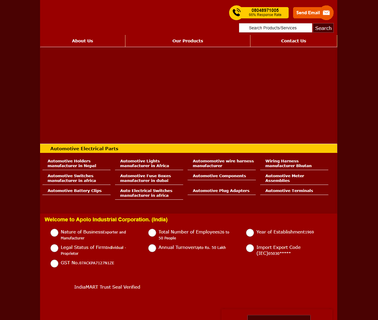 Apolo Industrial Corporation India board automotive