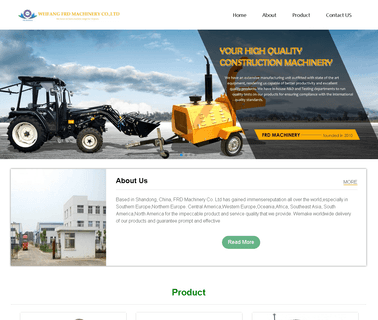 Weifang Yijia trailer backhoe