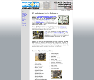 Electrical Panel Building Machine Shop Valve Repair Valve motors plc