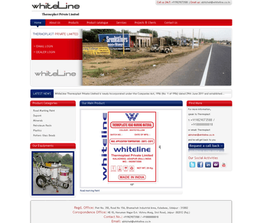 White Line Thermoplast Limited road marking paints