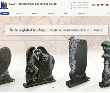 Xiamen Mason Import and Export upright headstone