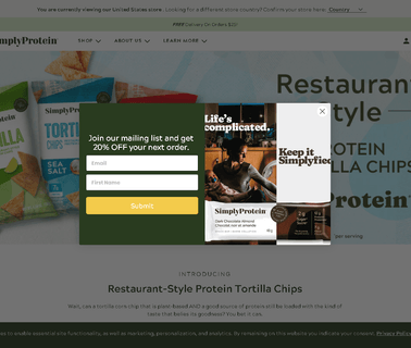 Simplyprotein; Clean, Protein Snacks for Busy foods without sugar