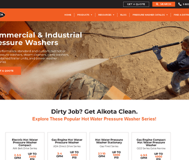 Alkota Cleaning Systems steam cleaners pressure washers