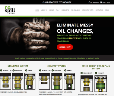 No-Spill Systems Inc. quality drain