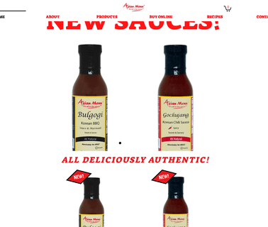 Asian Menu Sauces & Dressings asian condiments