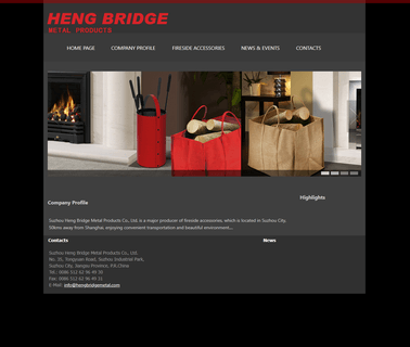 Suzhou Heng Bridge Metal Products fireside lodge