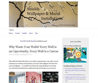Patrick Shields: Wallpaper Installations - Wash Dc Metro Area shields