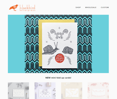Blackbird Letterpress unique book