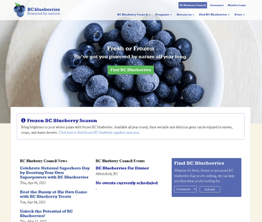 Bc Blueberry Council nutrition