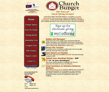 Church Budget Monthly Mail - Church Offering Envelopes weekly monthly