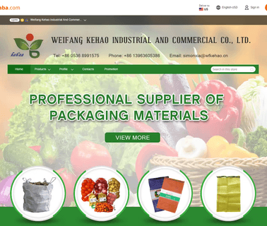 Weifang Kehao Industrical & Commercial raschel sack