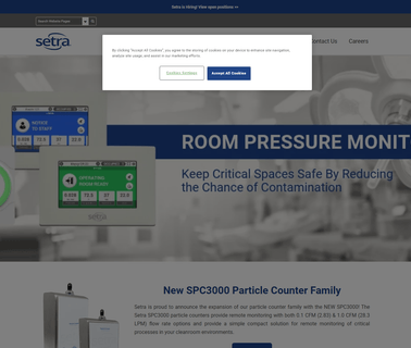 Setra Systems calibration flow