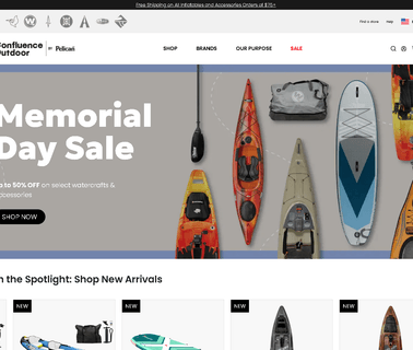 Confluence Outdoor kayaks paddles