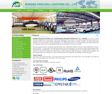 Ningbo Proleds Lighting electrical led spot light