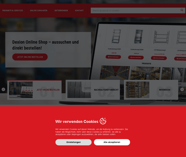 Home, Dexion Website, Dexion Lagert boom jib