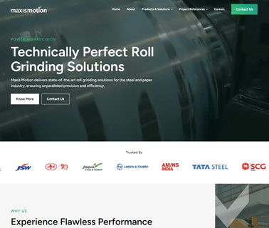 Maxis Motion Controls gear grinding machines