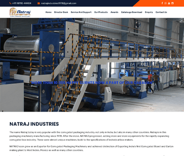 Natraj Industries rotary cutting creasing machine