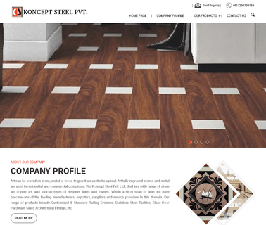 Koncept Steel stainless flooring