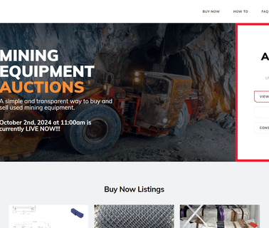 Mine Source overstock auctions