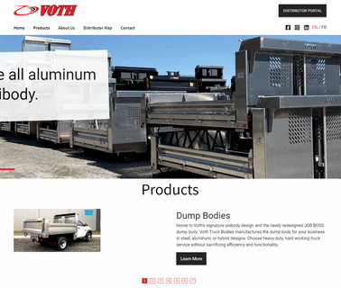 Drive Products/Voth Truck Bodies chipper morbark