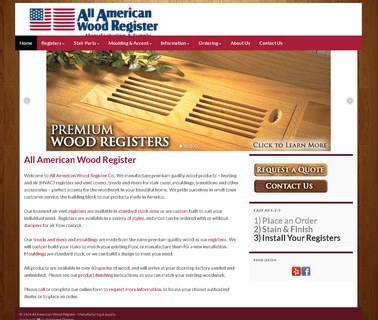 All American Wood Register prefinished