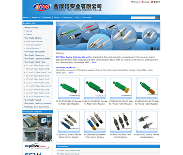 Jinkangyu Fiber Optics Industry experience telecom