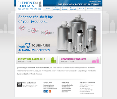 Aluminum Bottles By Eleme metal shipping container