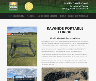 Rawhide Portable Corral rawhide