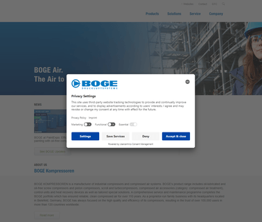 Boge Compressors India oil free portable air compressor