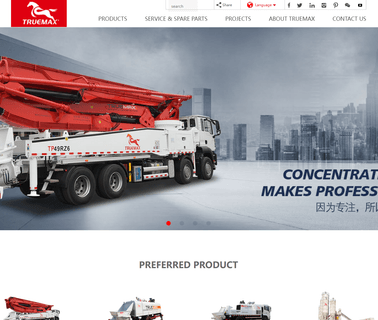 Hangzhou Truemax Machinery & Equipment concrete placing pump