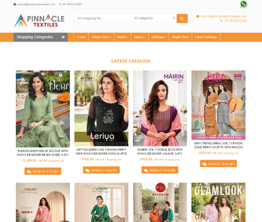 Pinnacle Textiles georgette sarees