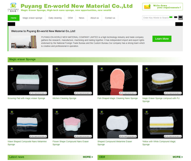 Puyang En-World New Material cleaning sponge washing