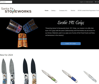 Santa Fe Stoneworks Onlin knives table