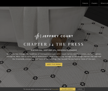 Jeffrey Court slate mosaics