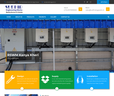 Sudhir Engineering Works rooftop solar panel mounting structures
